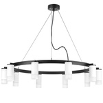 lr0203601 подвесной светильник rullo 10х50w gu10 черный/белый (571020+214436-10+202431-10), доставка по Казахстану 