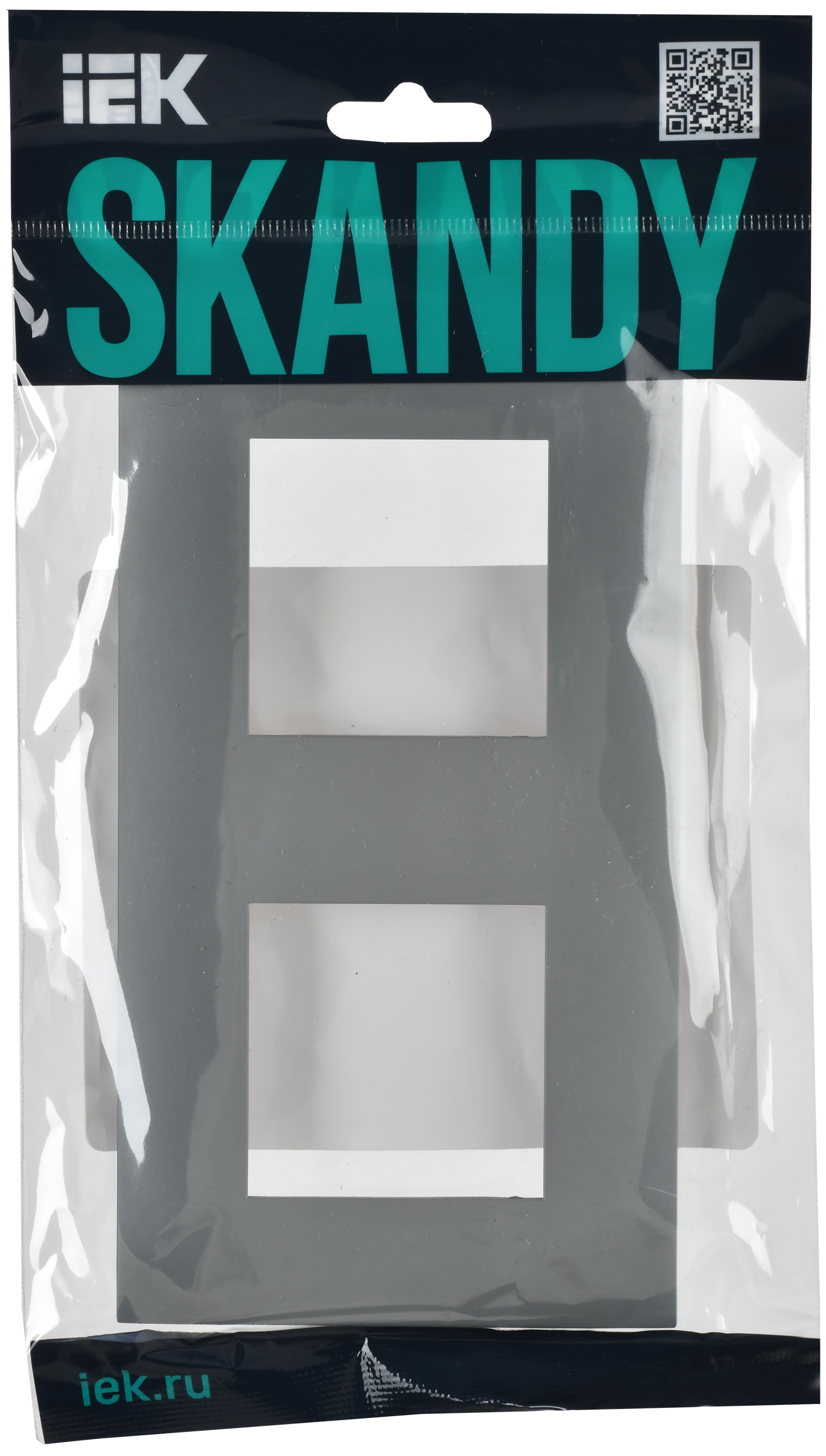 SKANDY Рамка 2-мест. SK-F02Gr сер. IEK — фото 4