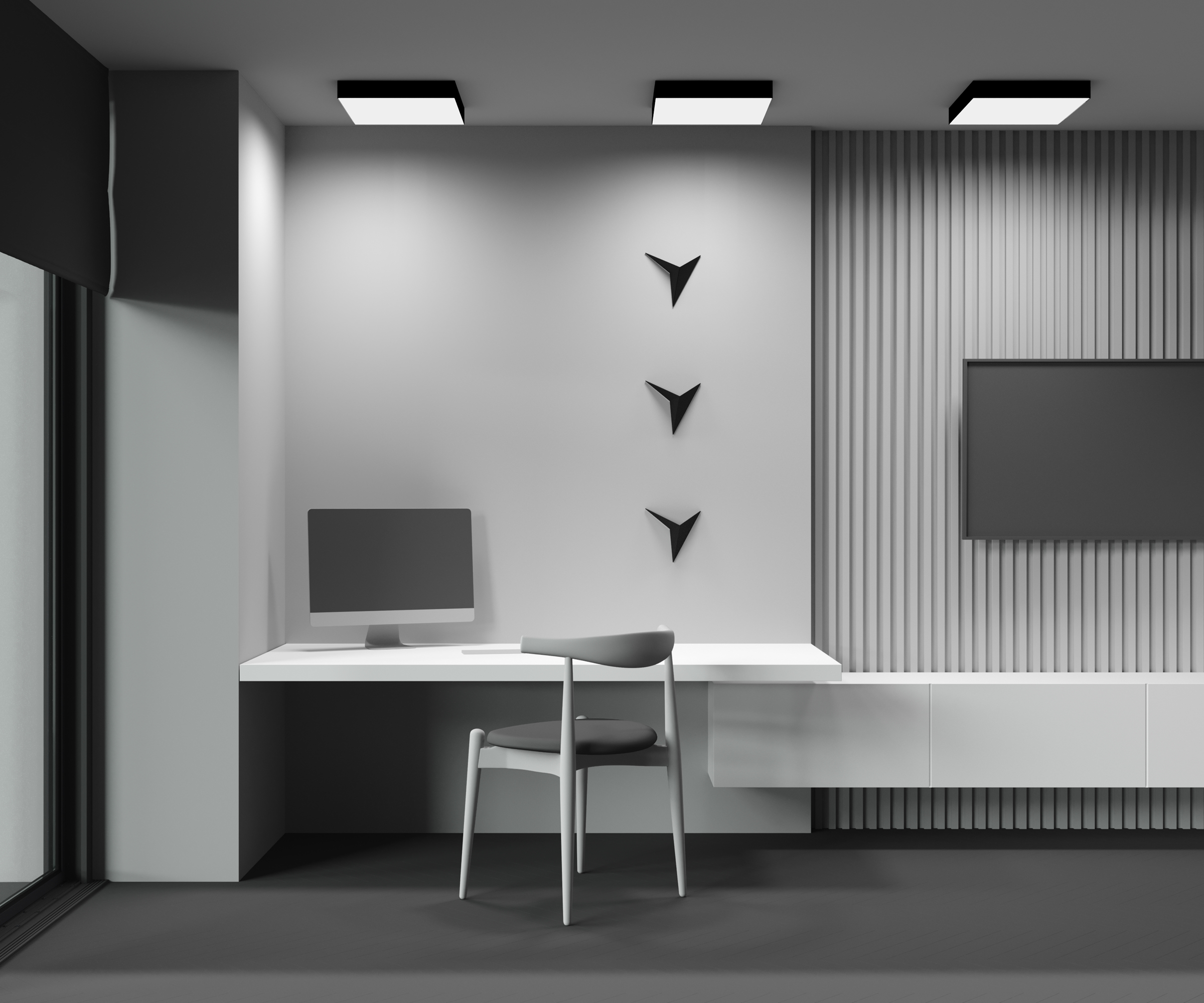 Дополнительная картинка Потолочный светильник Technical C032CL-45W4K-SQ-B