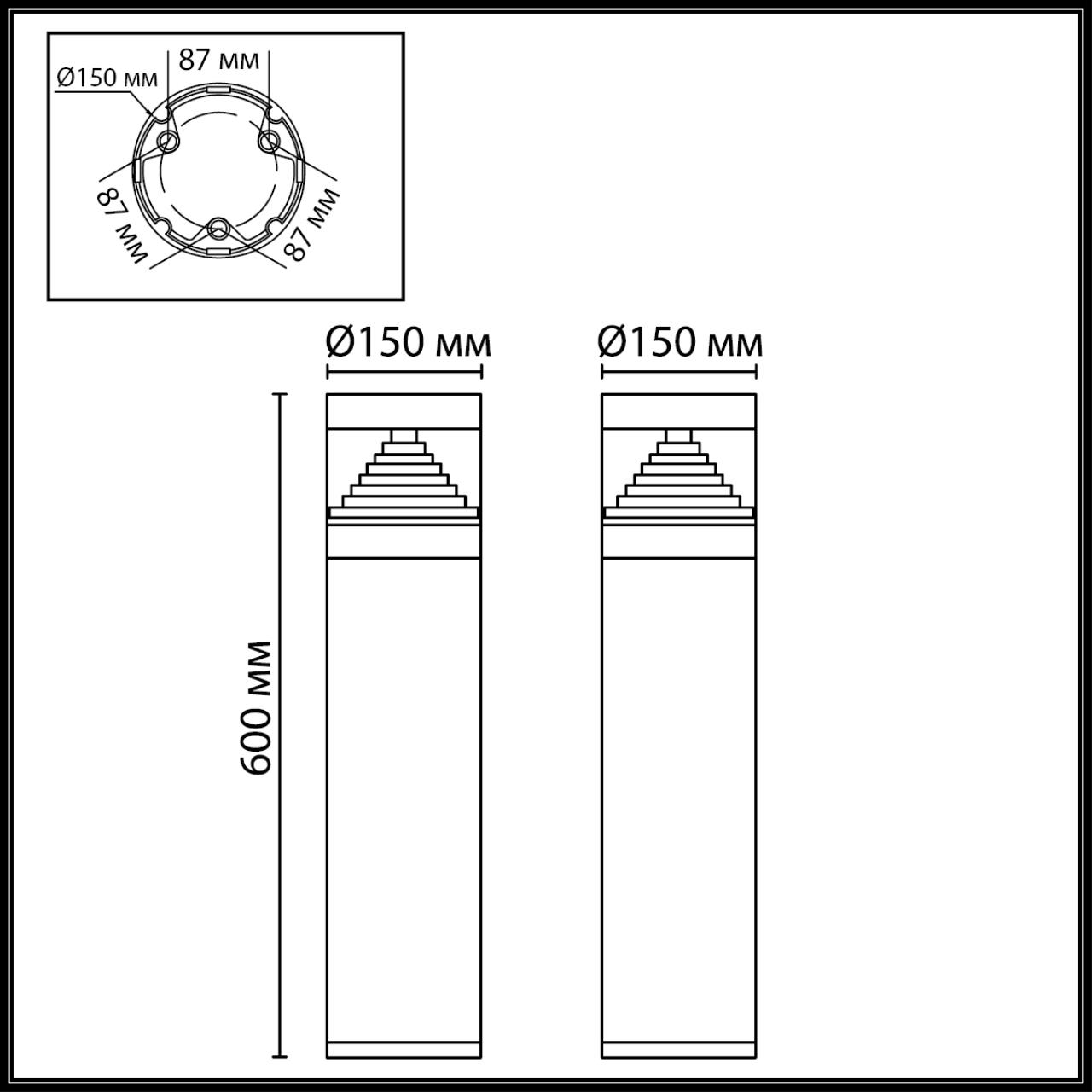 Картинка 7140/20GL Odeon Light Напольный светильник HULK