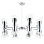 817164 (md2094-16a) люстра strato 16х40w e14 хром (в комплекте), доставка по Казахстану 