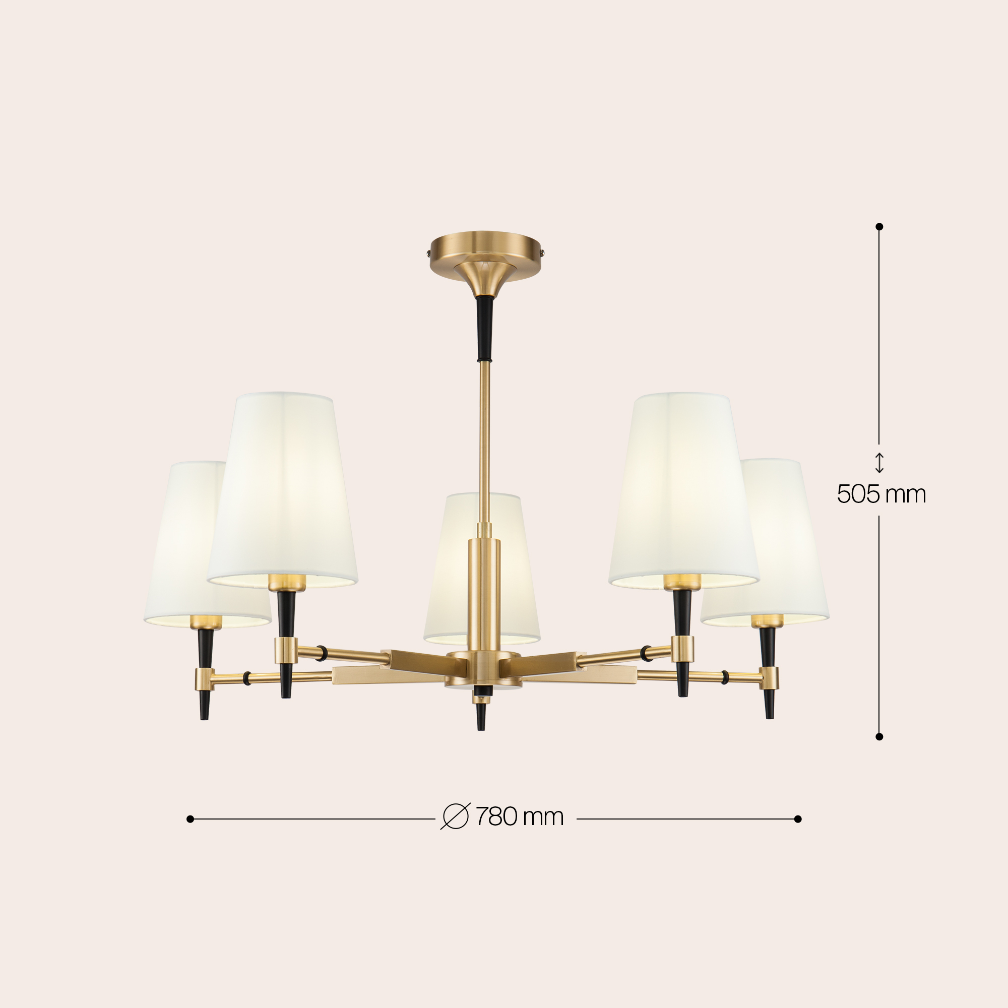 Дополнительная картинка Подвесная люстра Maytoni Zaragoza H001CL-05BS