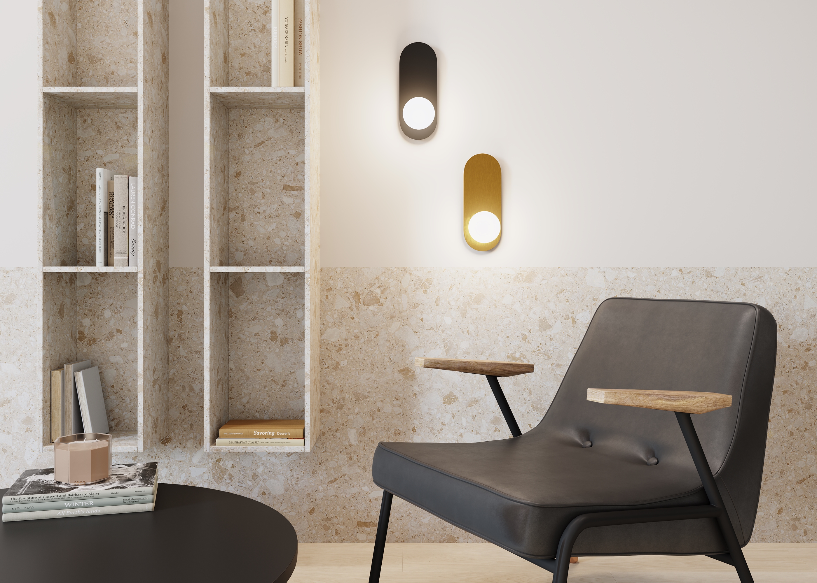 Дополнительная картинка Настенный светильник (бра) Maytoni MOD419WL-01B