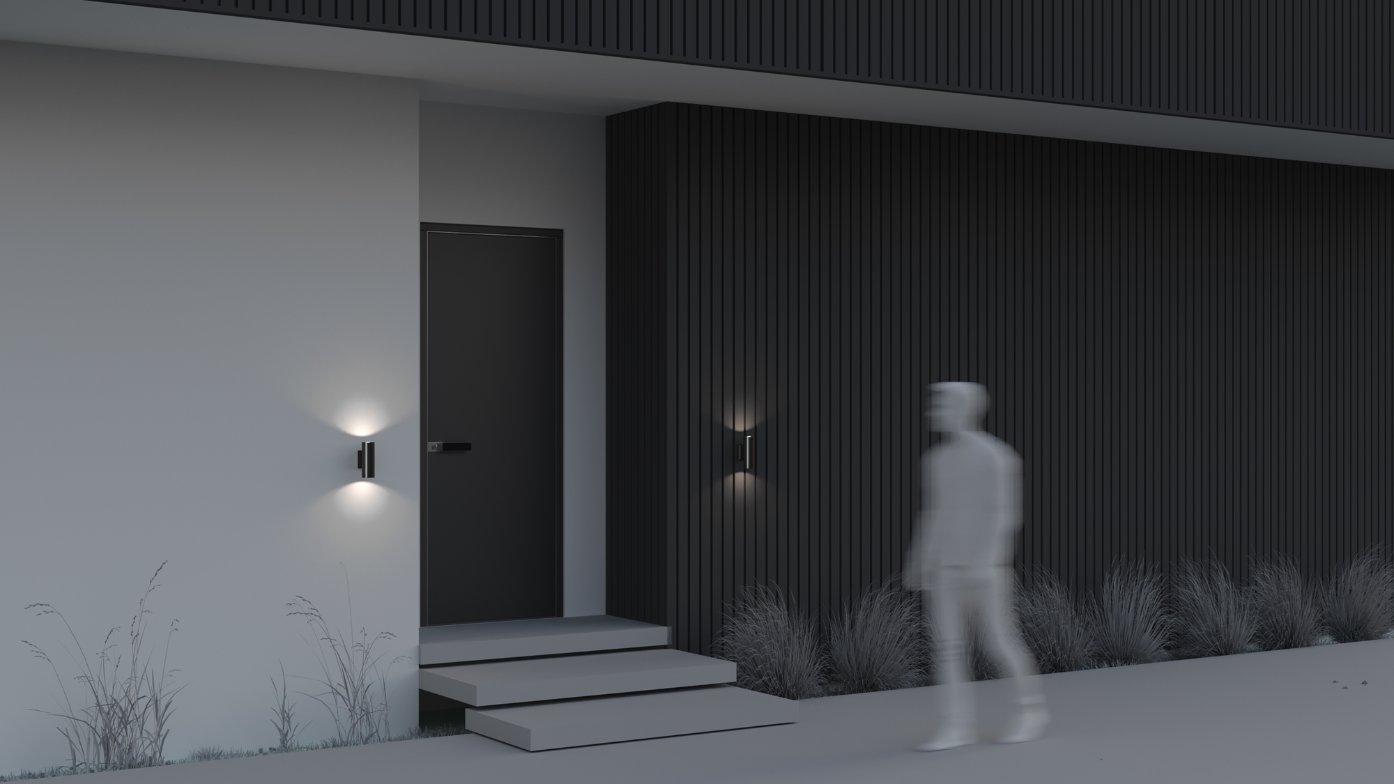 Дополнительная картинка Уличный настенный светильник Maytoni Bowery O574WL-02B