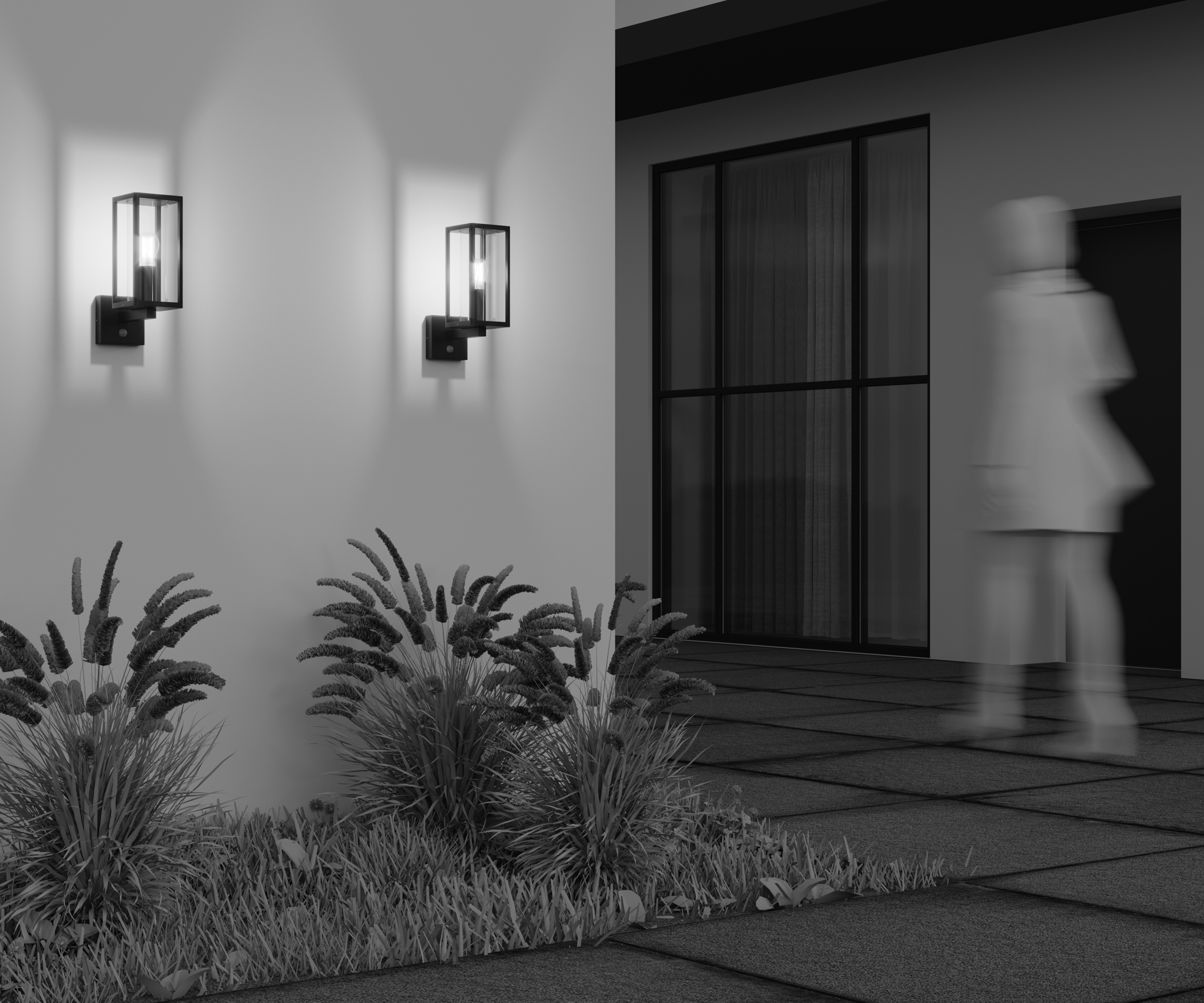 Дополнительная картинка Настенный светильник (бра) Outdoor O452WL-01GFSR