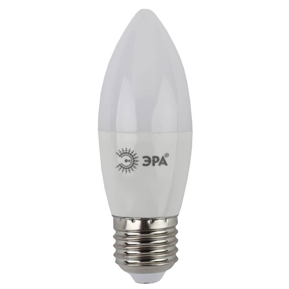 Картинка Лампа светодиодная ЭРА E27 10W 4000K матовая ECO LED B35-10W-840-E27 Б0032965