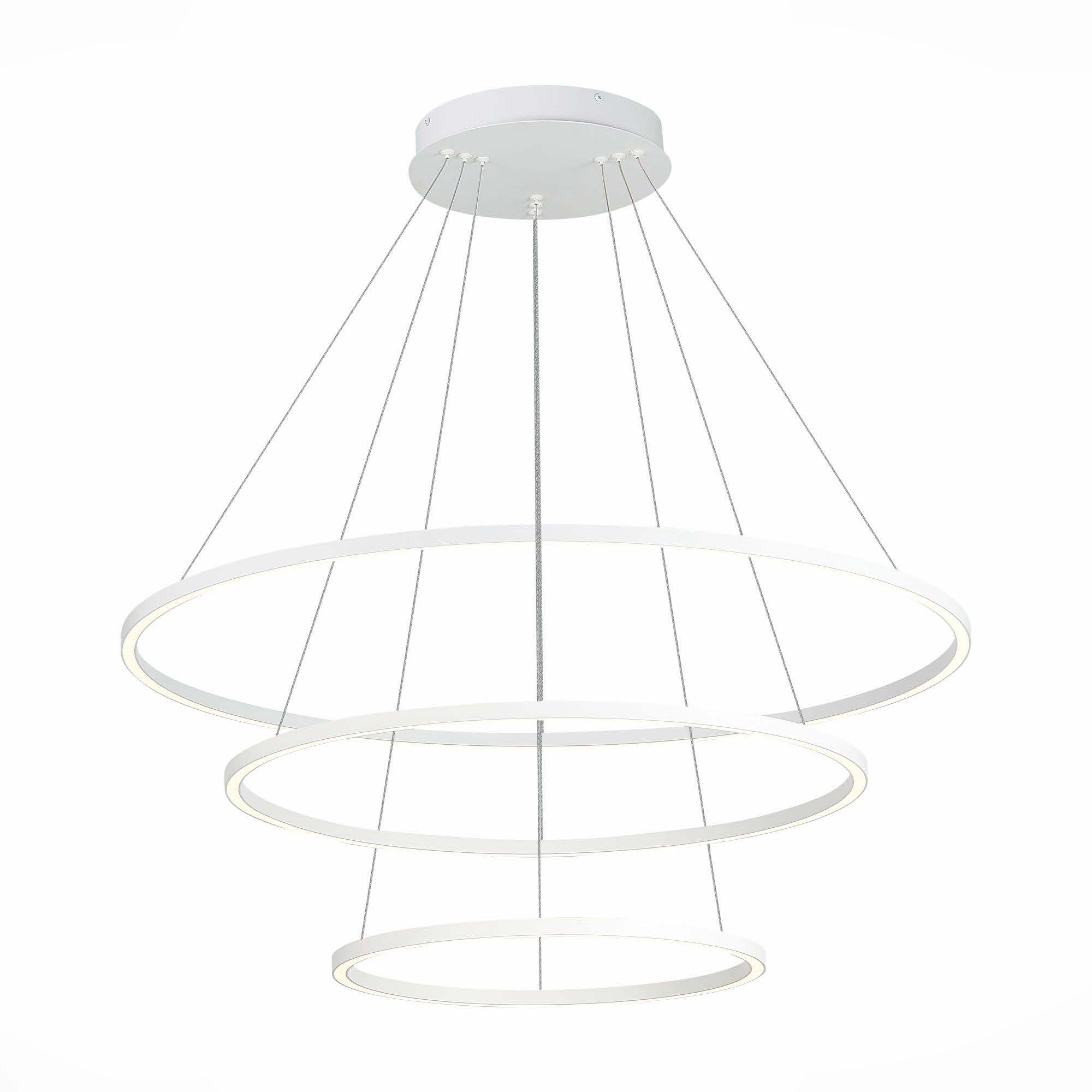 люстры cветильник подвесной  smart st-luce белый/белый led 1*114w 2800-6500k, доставка по Казахстану 