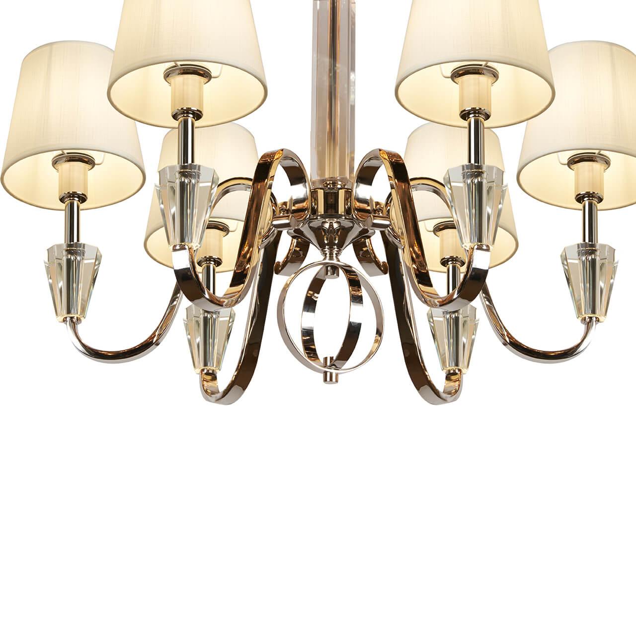 Дополнительная картинка Подвесная люстра iLamp Alesti P2424-6 Nickel