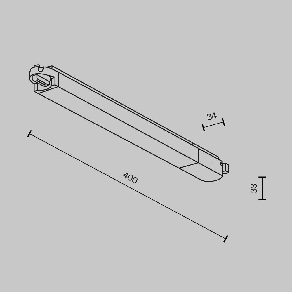 Дополнительная картинка Трековый светильник Technical TR000-1-12W3K-W