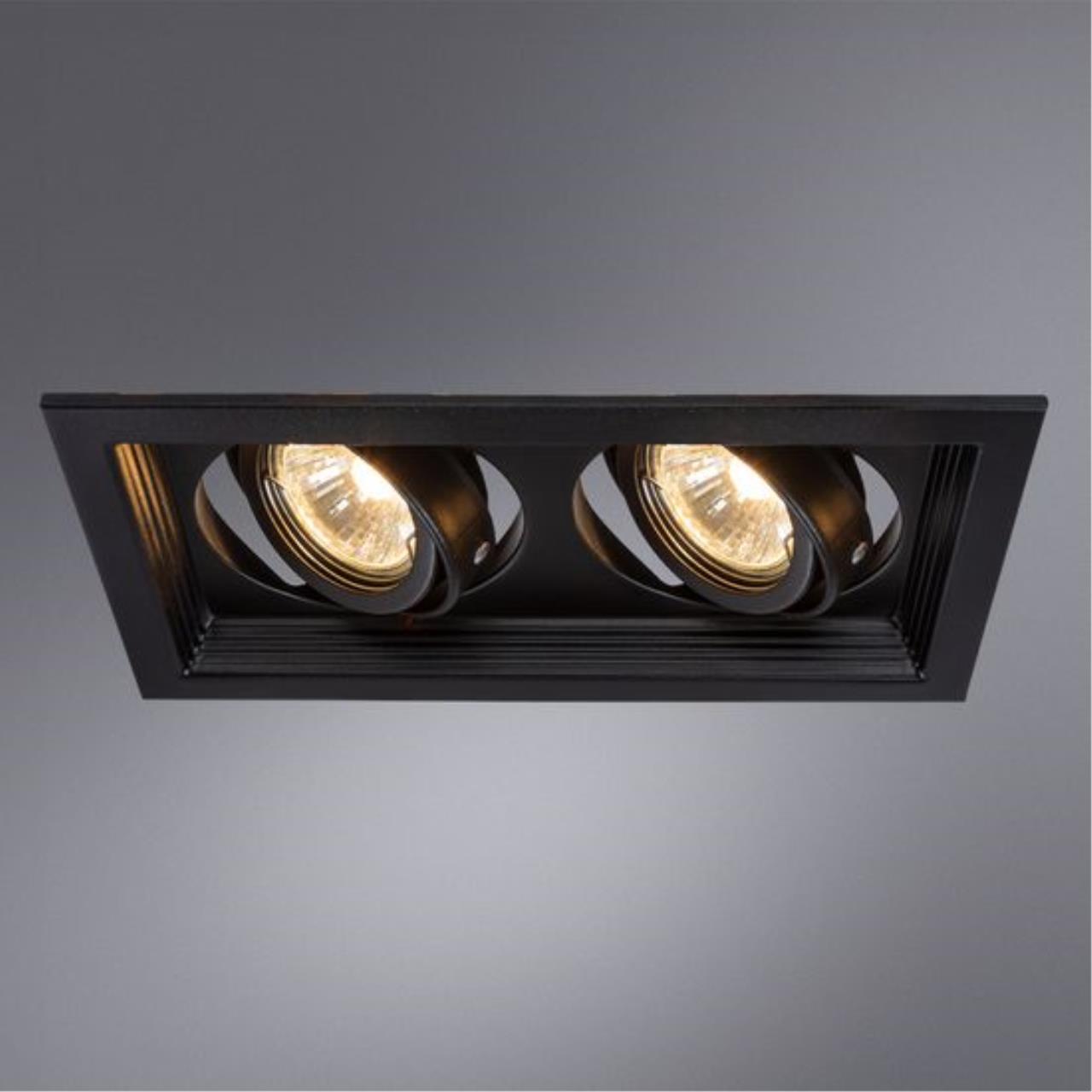 Дополнительная картинка Встраиваемый светильник Arte Lamp Canis A6661PL-2BK