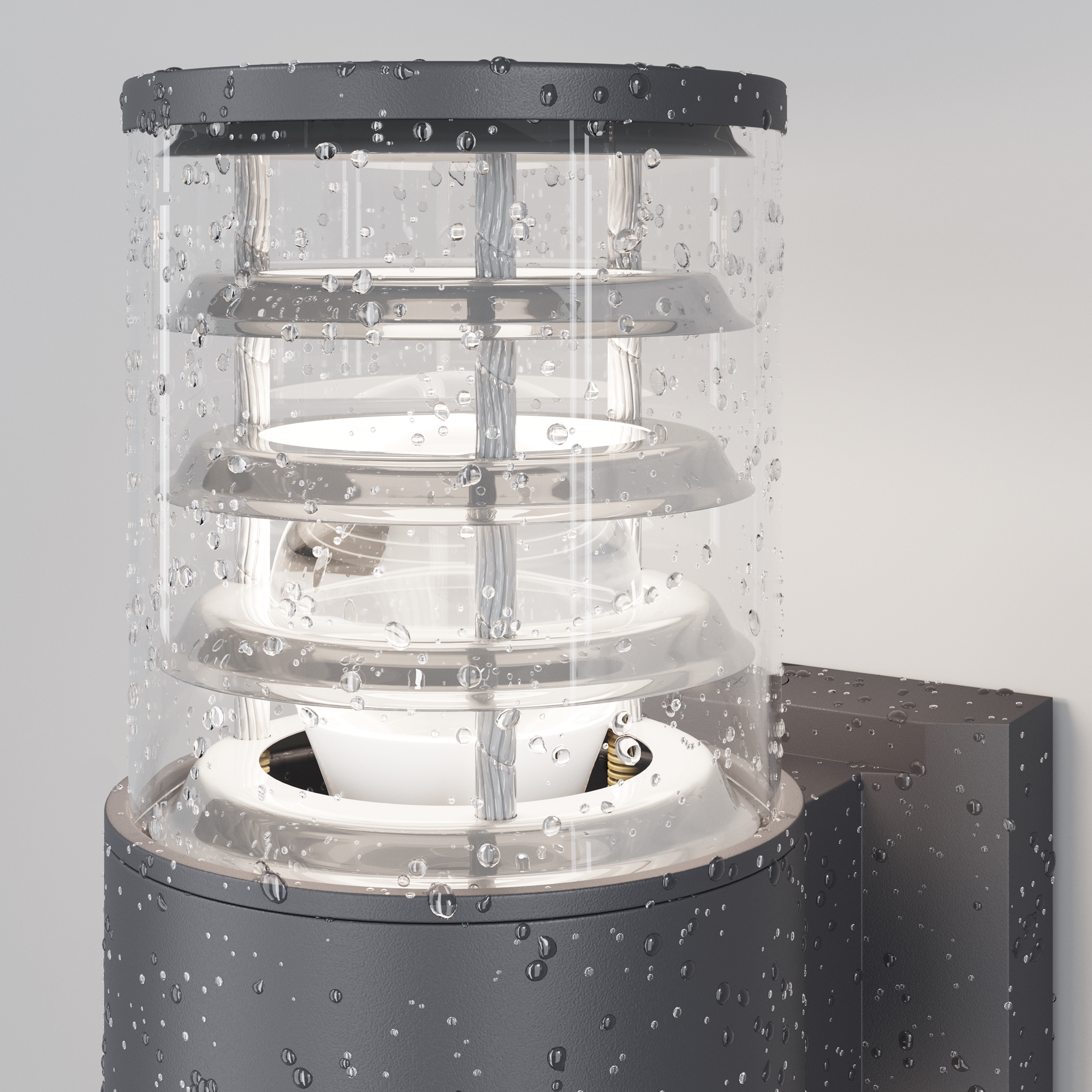Картинка Настенный светильник (бра) Outdoor O576WL-01GR