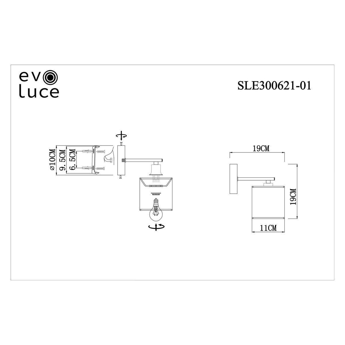 Дополнительная картинка Бра Evoluce Essenza SLE300621-01