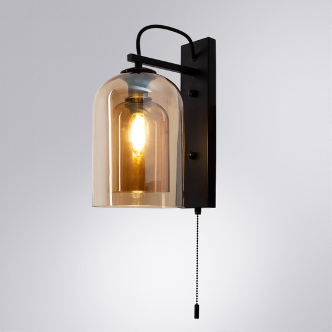 Настенный светильник Arte Lamp PAIO A7015AP-1BK — фото 4