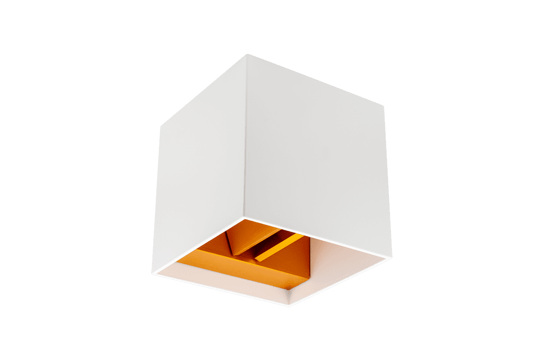 Настенный светильник BIG-KUB, бел, 12Вт, 3000K, IP65, LWA803L-WH-WW