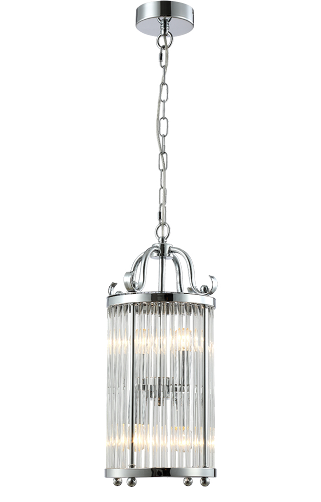 Картинка Светильник подвесной Crystal Lux TADEO SP4 D200 CHROME/TRANSPARENTE Crystal Lux 3030/204