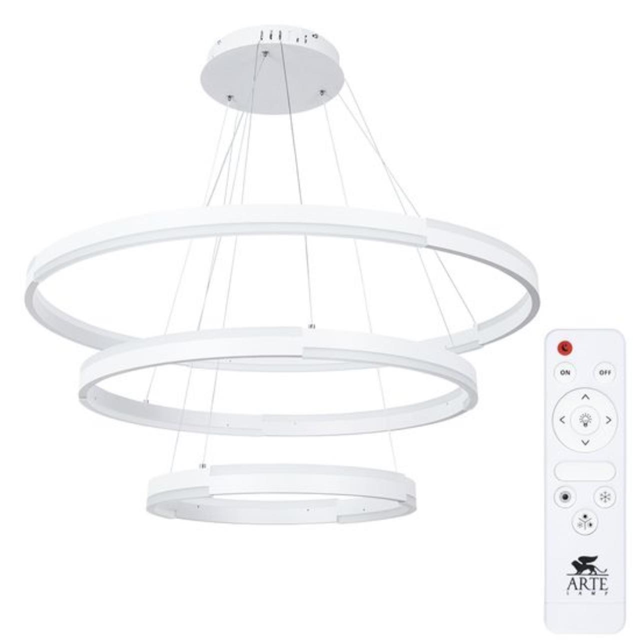 Картинка Подвесной светодиодный светильник Arte Lamp ALFIE A2180SP-60WH
