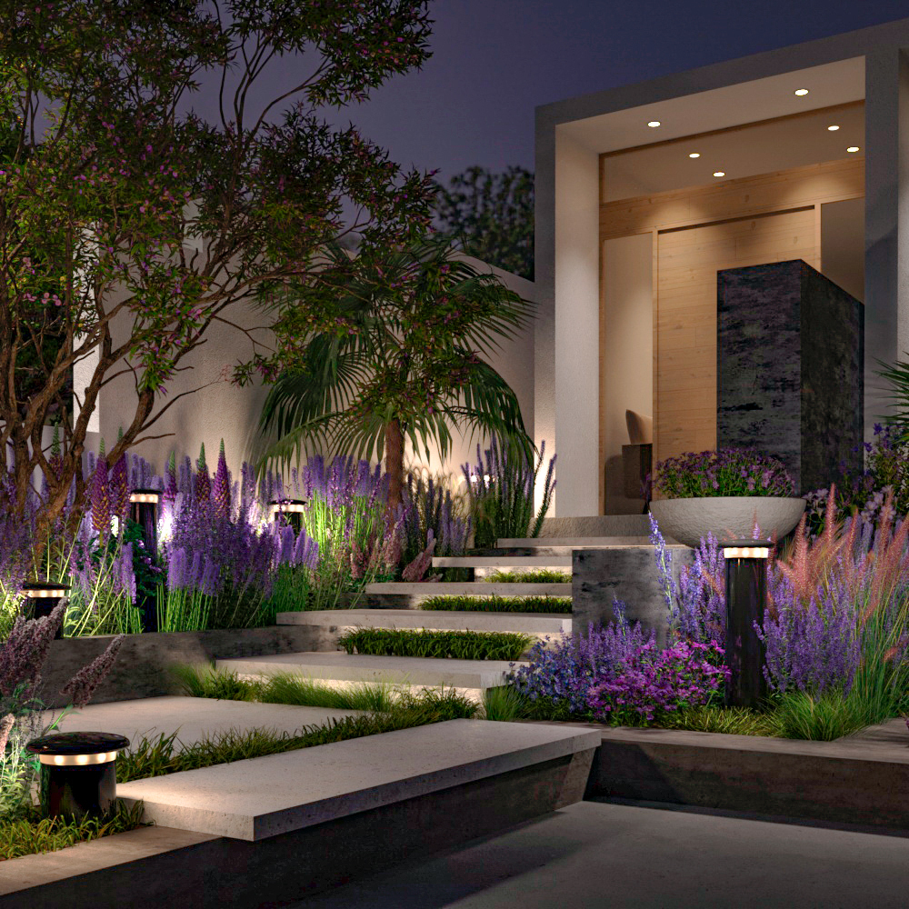 Дополнительная картинка Ландшафтный светильник Outdoor O460FL-L10GF3K1