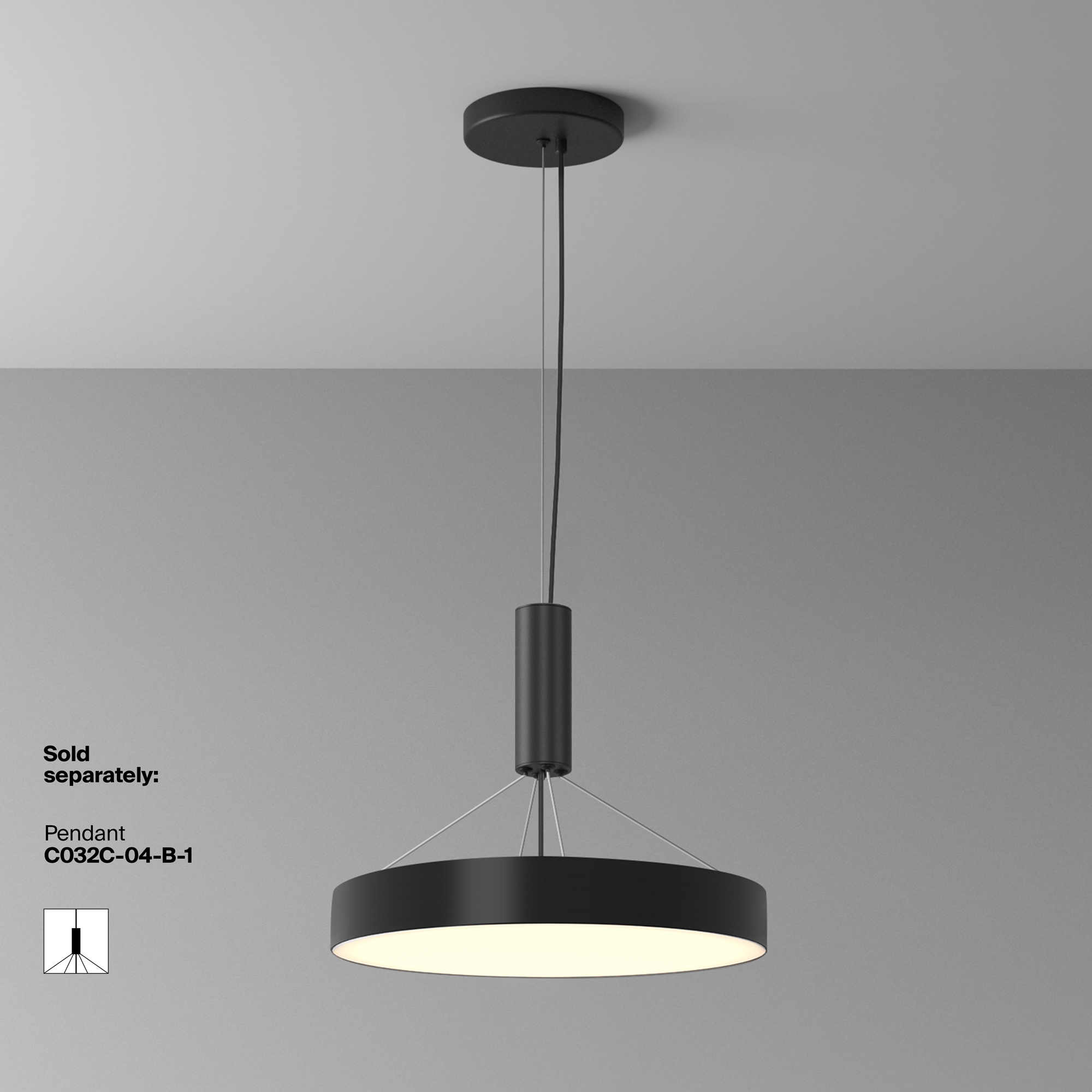 Дополнительная картинка Потолочный светильник Technical C032CL-45W3K-RD-B