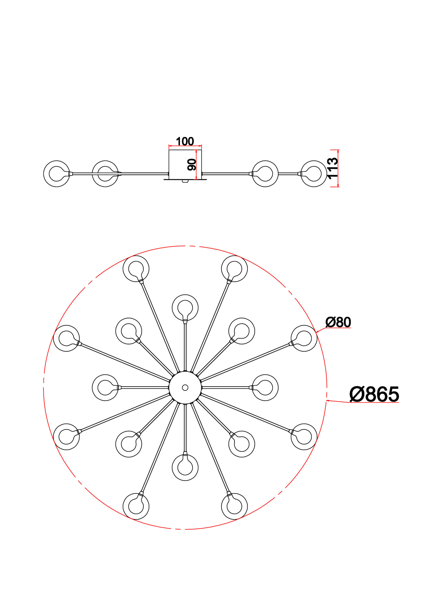 Картинка Потолочная люстра Freya FR5242CL-16B1