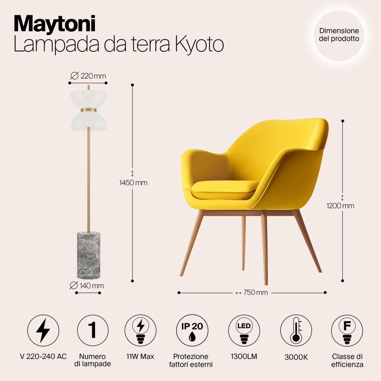 Дополнительная картинка Напольный светильник (торшер) Maytoni MOD178FL-L11G3K