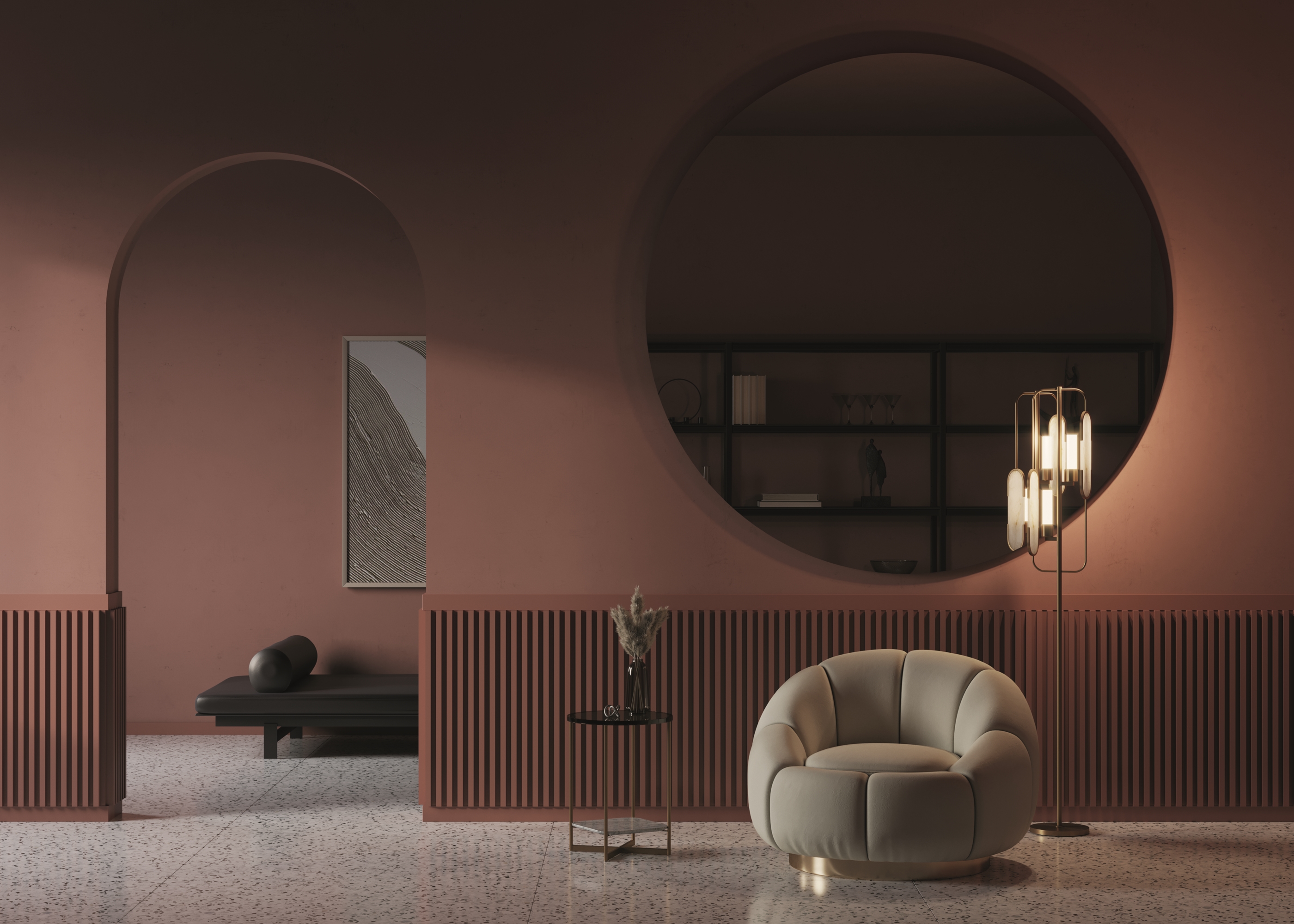 Картинка Напольный светильник (торшер) Maytoni MOD099FL-02G