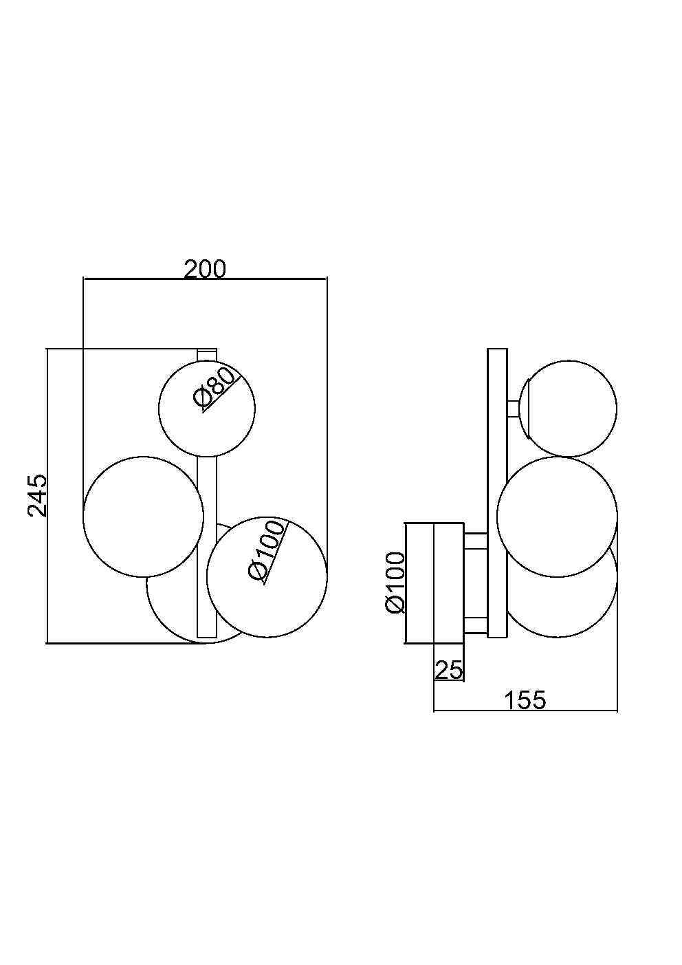 Дополнительная картинка Настенный светильник (бра) Maytoni MOD545WL-03G