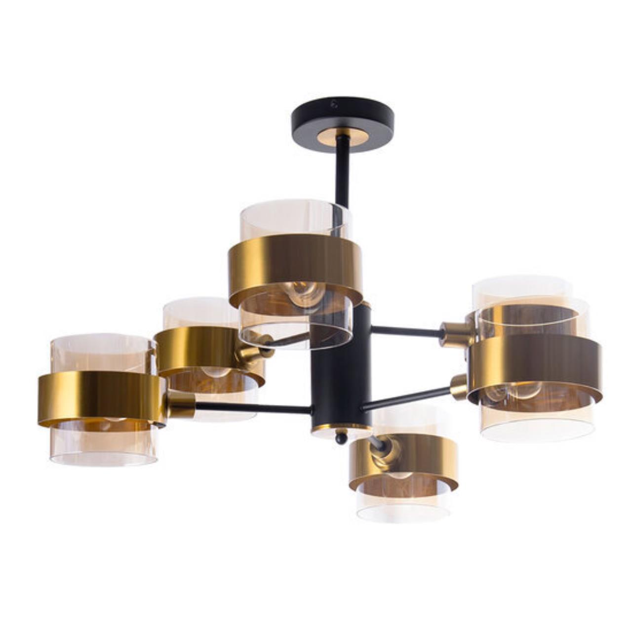 купить Люстра на штанге Arte Lamp CARLO A8205SP-6BK в Алматы, svet.kz, доставка по Казахстану 