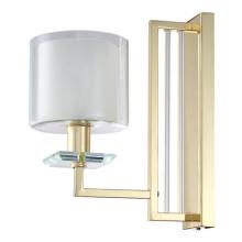 Бра Crystal Lux NICOLAS AP1 GOLD/WHITE Crystal Lux 3401/401