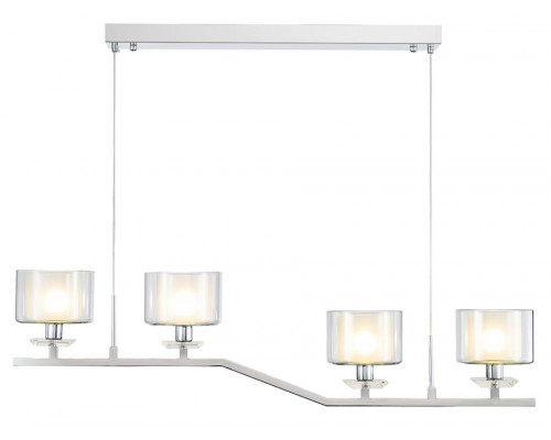 люстры newport 4400 4404/s chrome , подвесной светильник, chrome clear crystal clear glass , доставка по Казахстану 