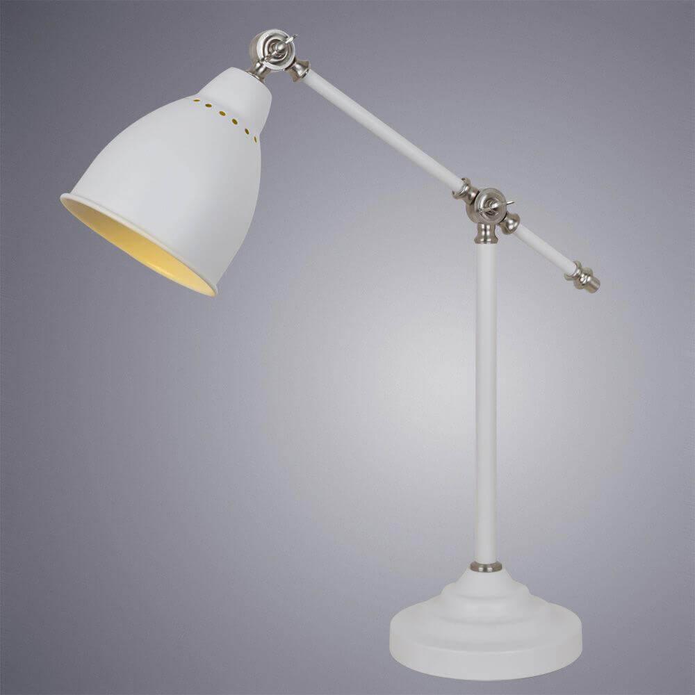 Дополнительная картинка Настольная лампа Arte Lamp Braccio A2054LT-1WH