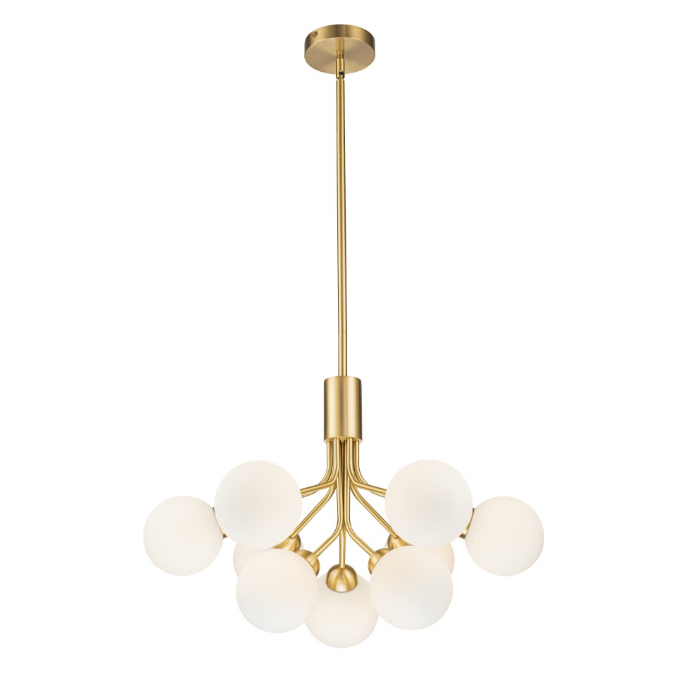 подвесная люстра belfast bryson l-8130-6+3 br gl, доставка по Казахстану 