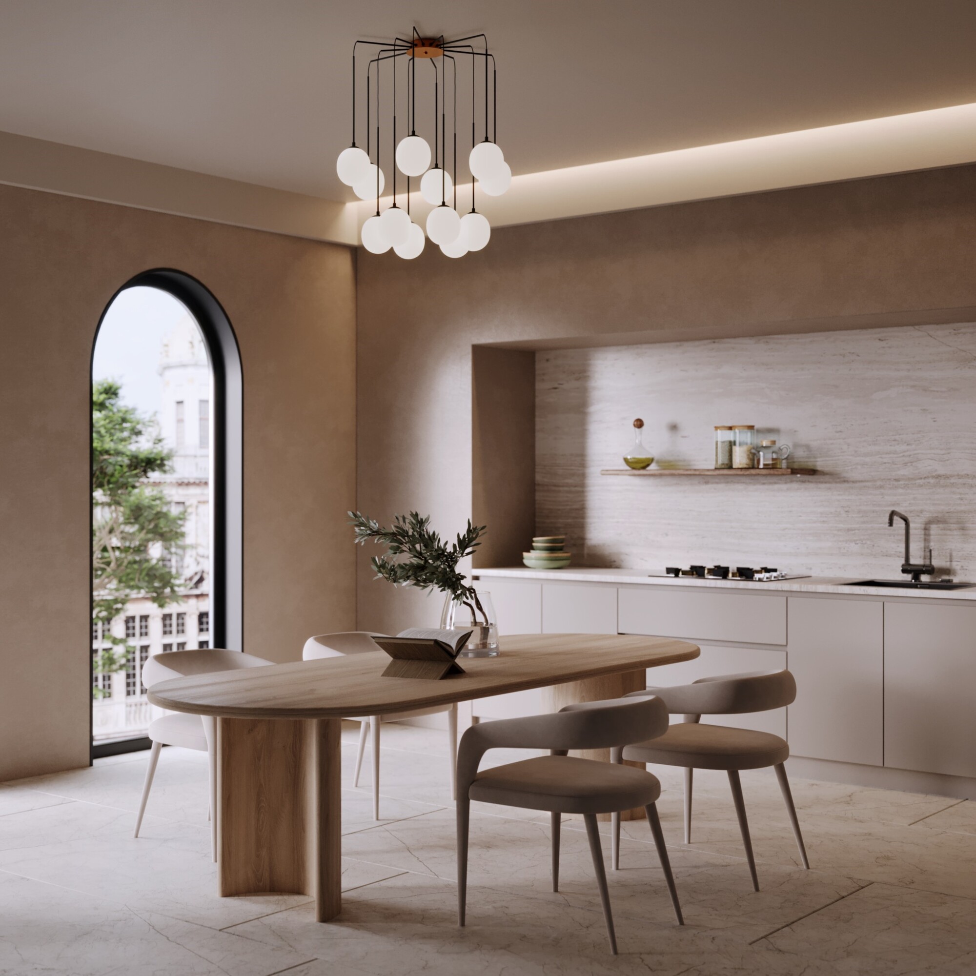 Дополнительная картинка Подвесной светильник Maytoni MOD176PL-12G