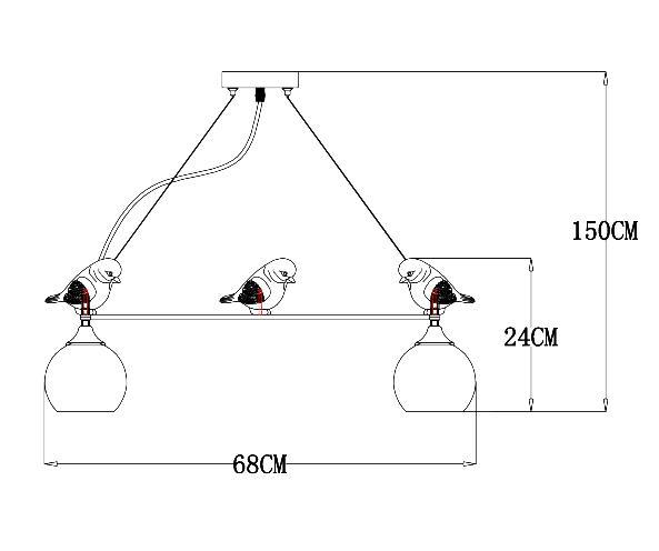 Дополнительная картинка Подвесная люстра Arte Lamp Gemelli A2150SP-5WG