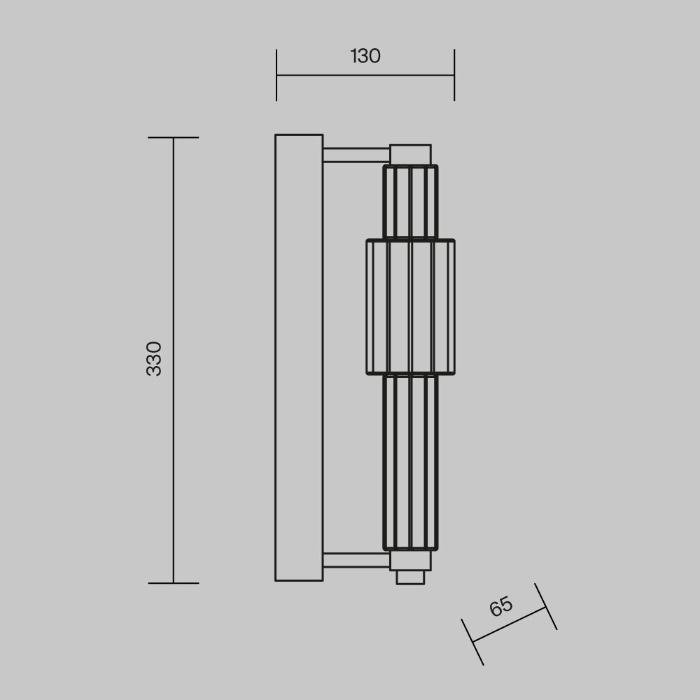 Дополнительная картинка Настенный светильник (бра) Maytoni MOD308WL-L9CH3K