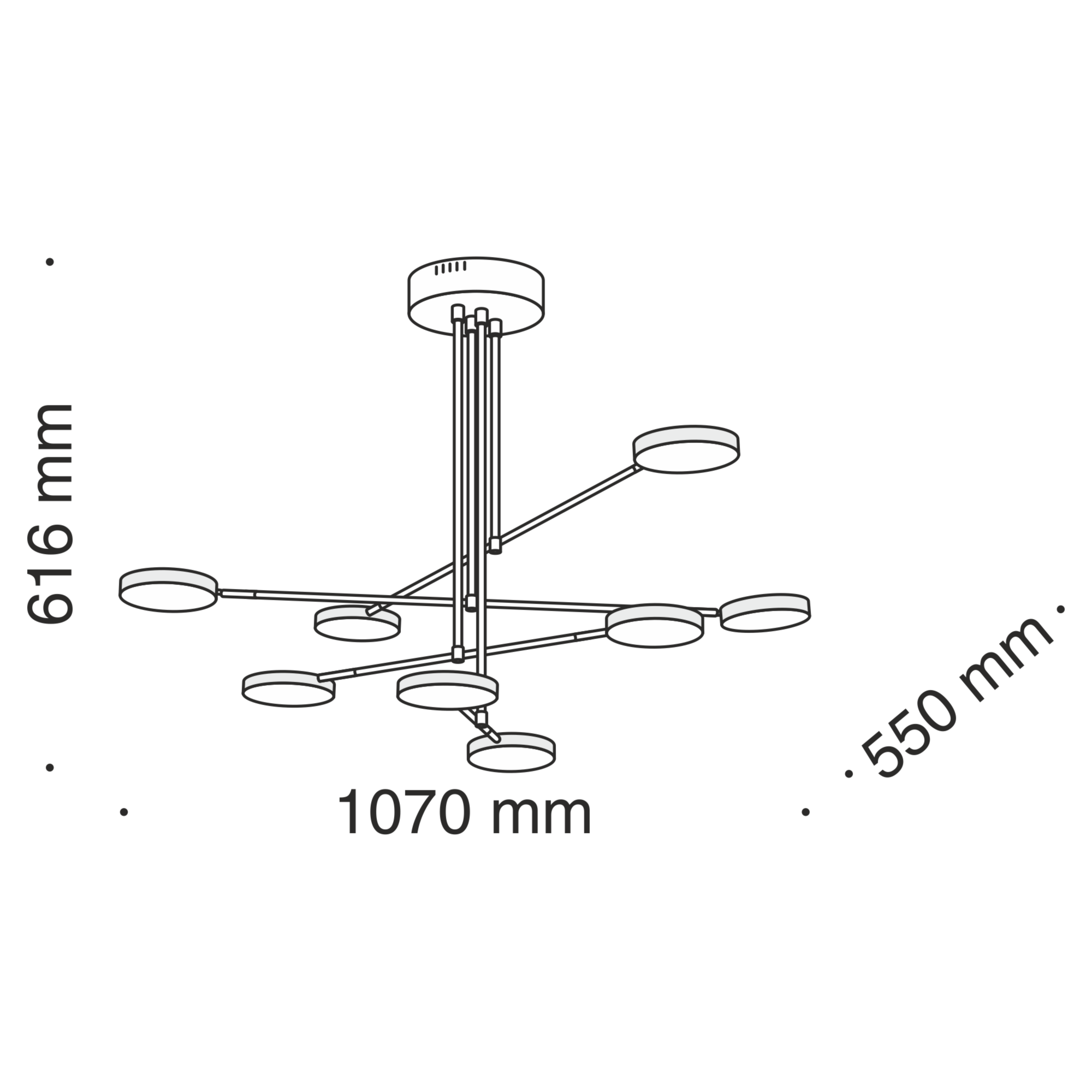 Дополнительная картинка Люстра Maytoni Fad MOD070PL-L48B3K