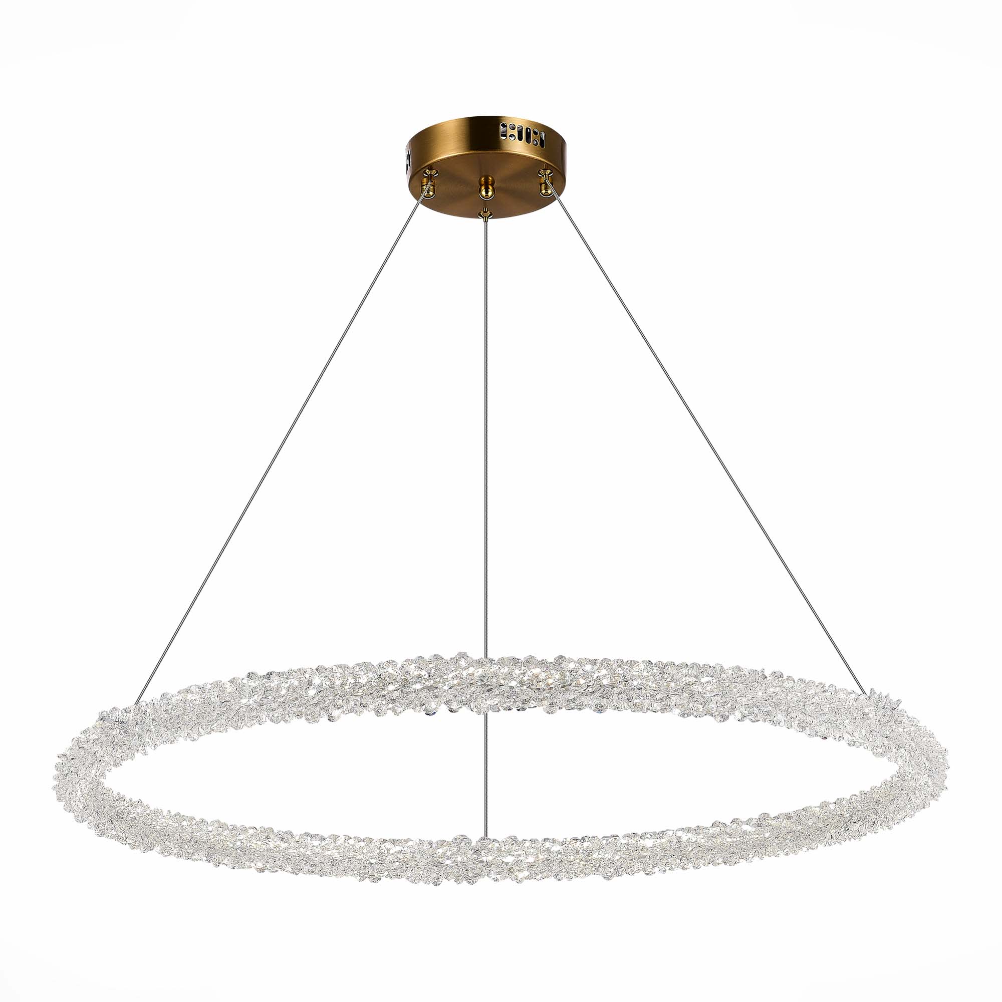 люстры sl6110.223.01 люстра подвесная st-luce золотистый/золотистый led 1*45w 3000 - 6500k, доставка по Казахстану 