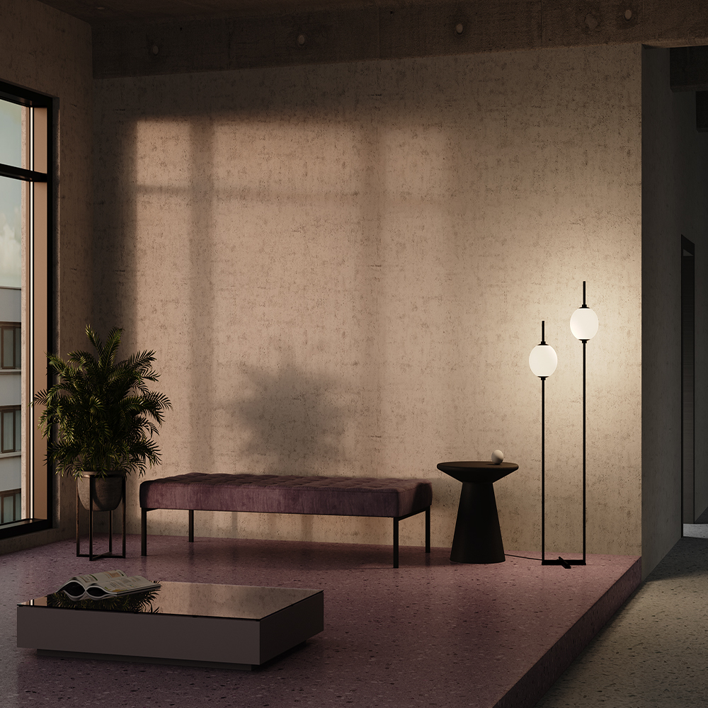 Картинка Напольный светильник (торшер) Maytoni Z020FL-L12BK