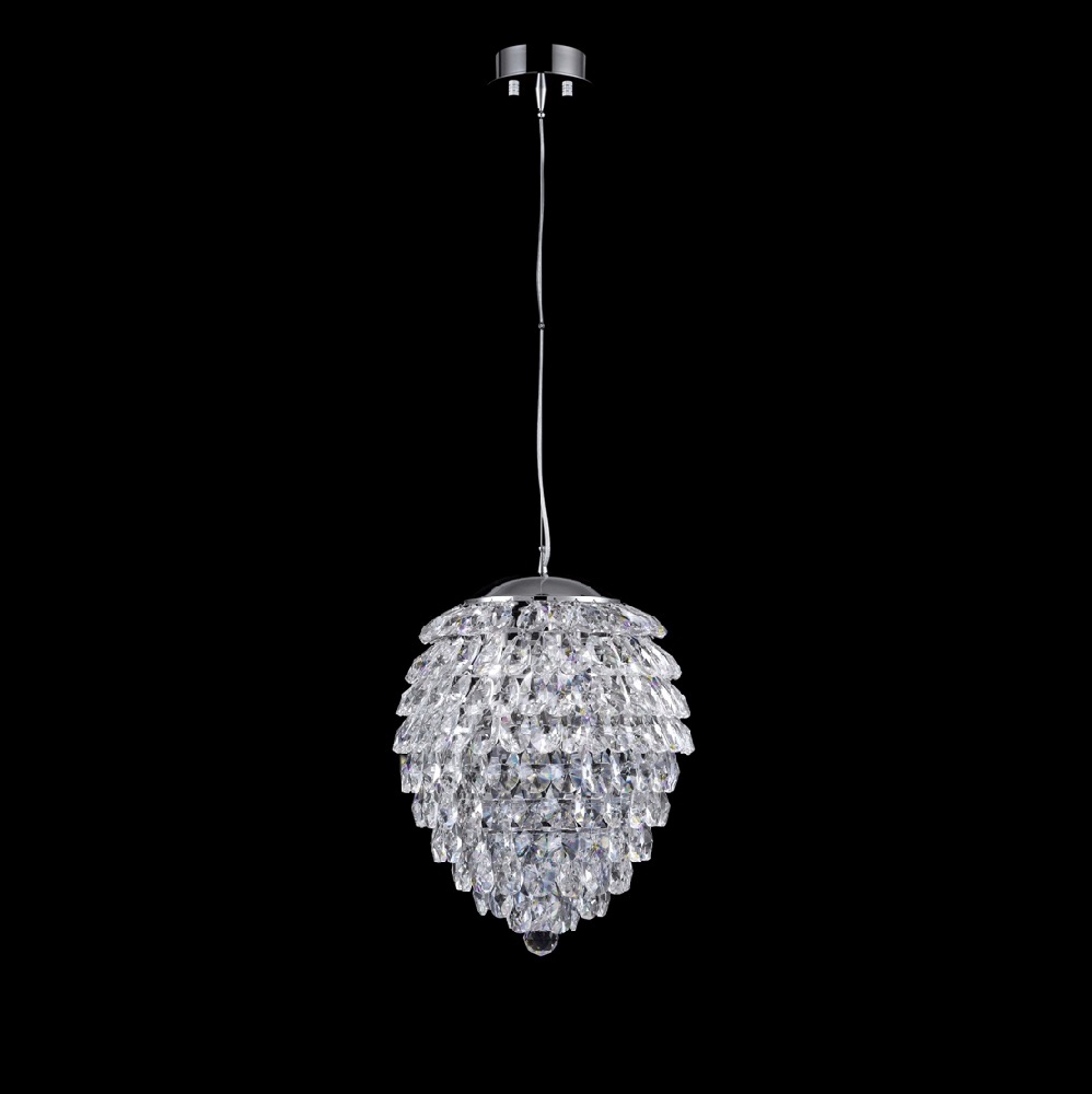 светильник подвесной crystal lux charme sp4 chrome/transparent crystal lux 1373/204, доставка по Казахстану 