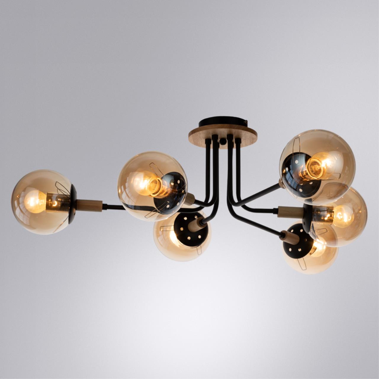 Картинка Потолочная люстра Arte Lamp Oxford A2716PL-6BK
