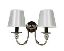 NEWPORT 1150 1152/A , Бра, Nickel White shade L41*H31*Sp23 сm Е14 2*60W