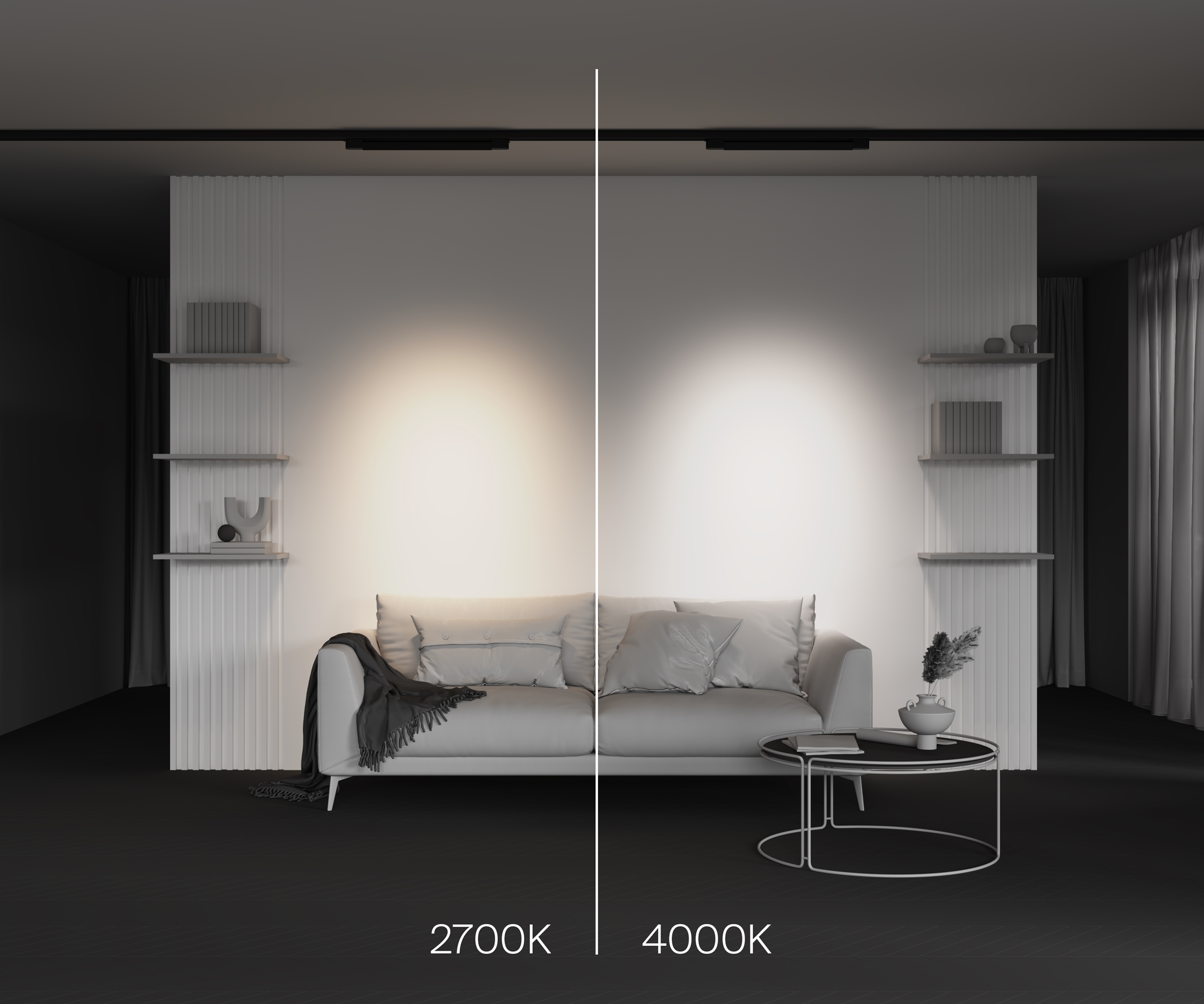 Картинка Трековый светильник Technical TR195-3-20W2.7K-M-B