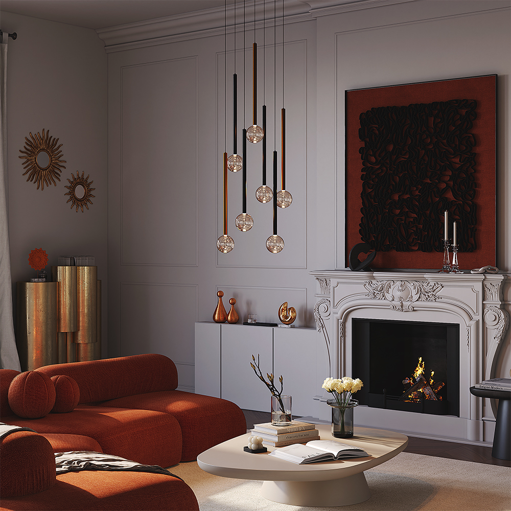 Дополнительная картинка Люстра Maytoni MOD383PL-L40BBS3K