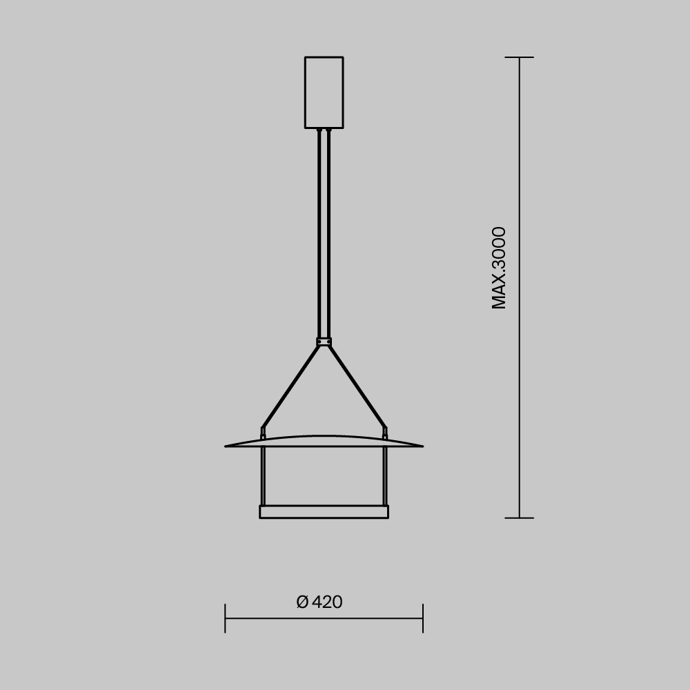 Дополнительная картинка Подвесной светильник Maytoni MOD280PL-L23B3K