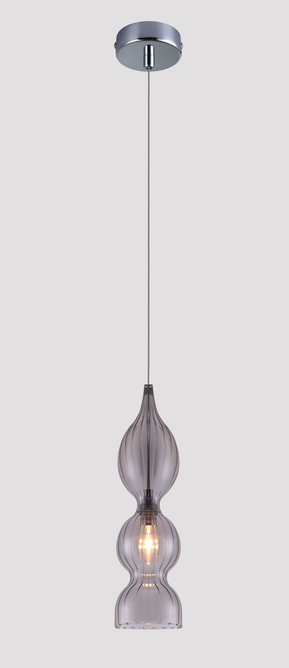 Картинка Светильник подвесной Crystal Lux IRIS SP1 B SMOKE Crystal Lux 2074/201