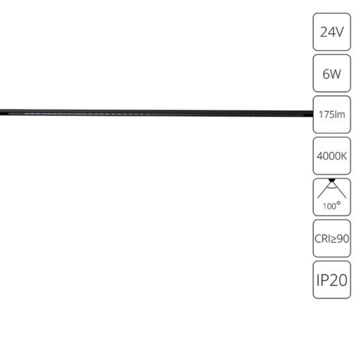 Дополнительная картинка Трековый светильник Arte Lamp PRESTO A6230PL-1BK