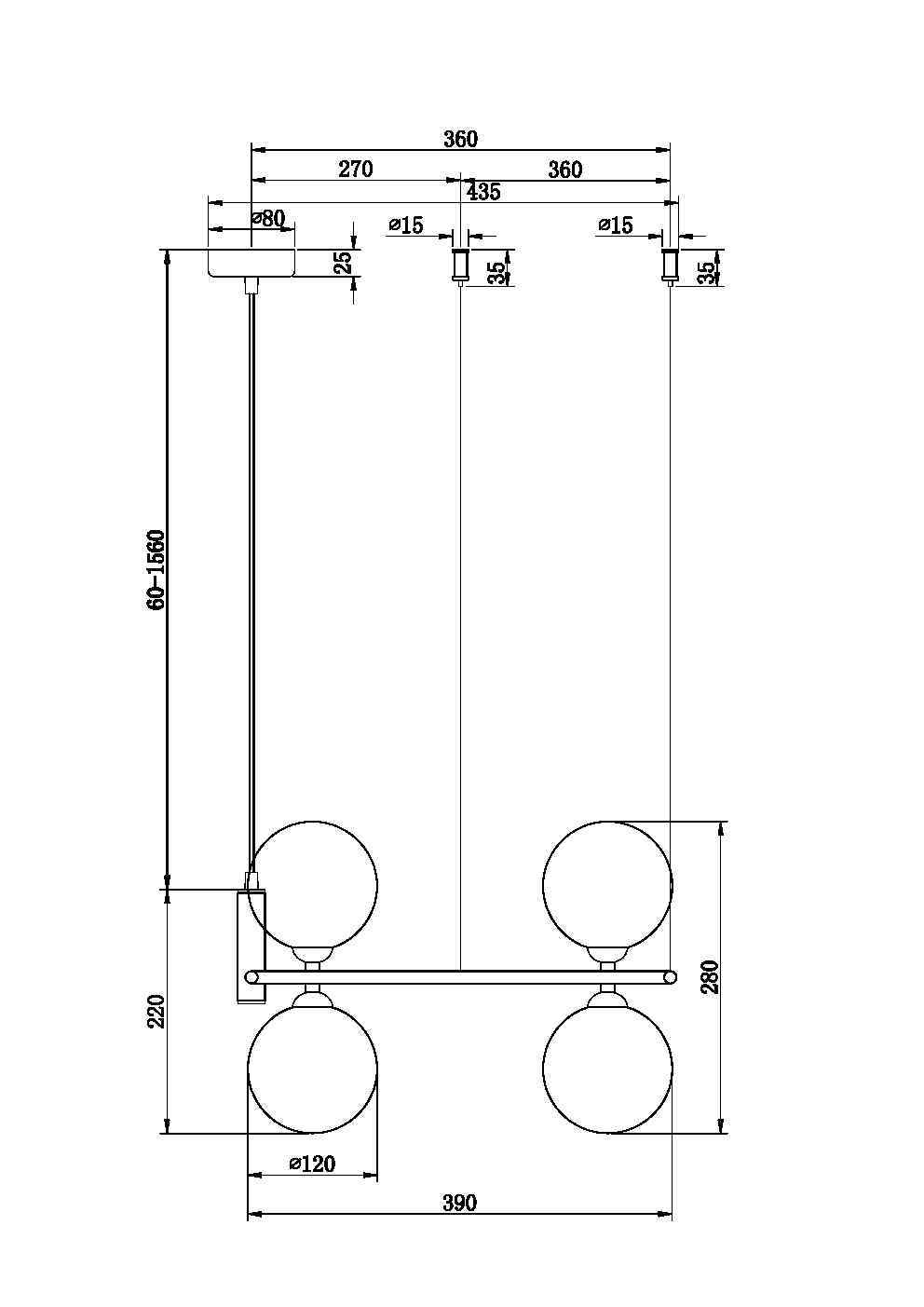 Дополнительная картинка Люстра Maytoni MOD013PL-04BS1