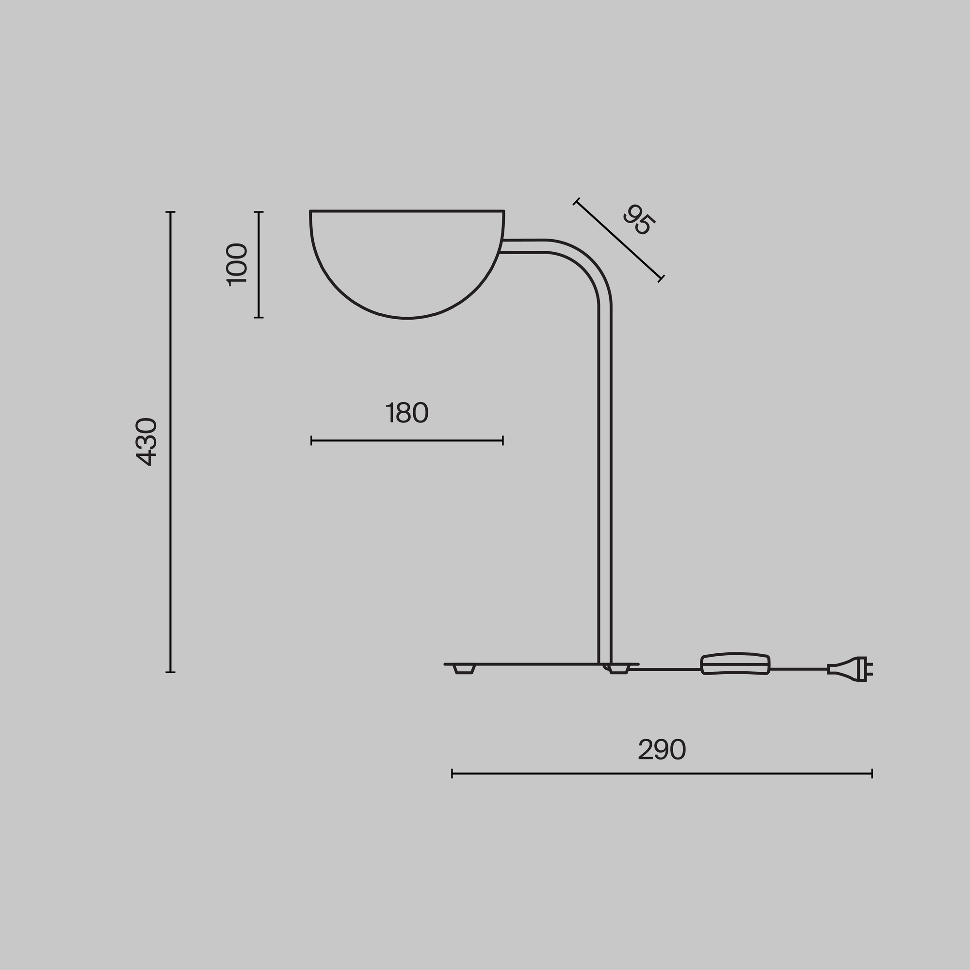 Дополнительная картинка Настольная лампа Technical MOD126TL-01B