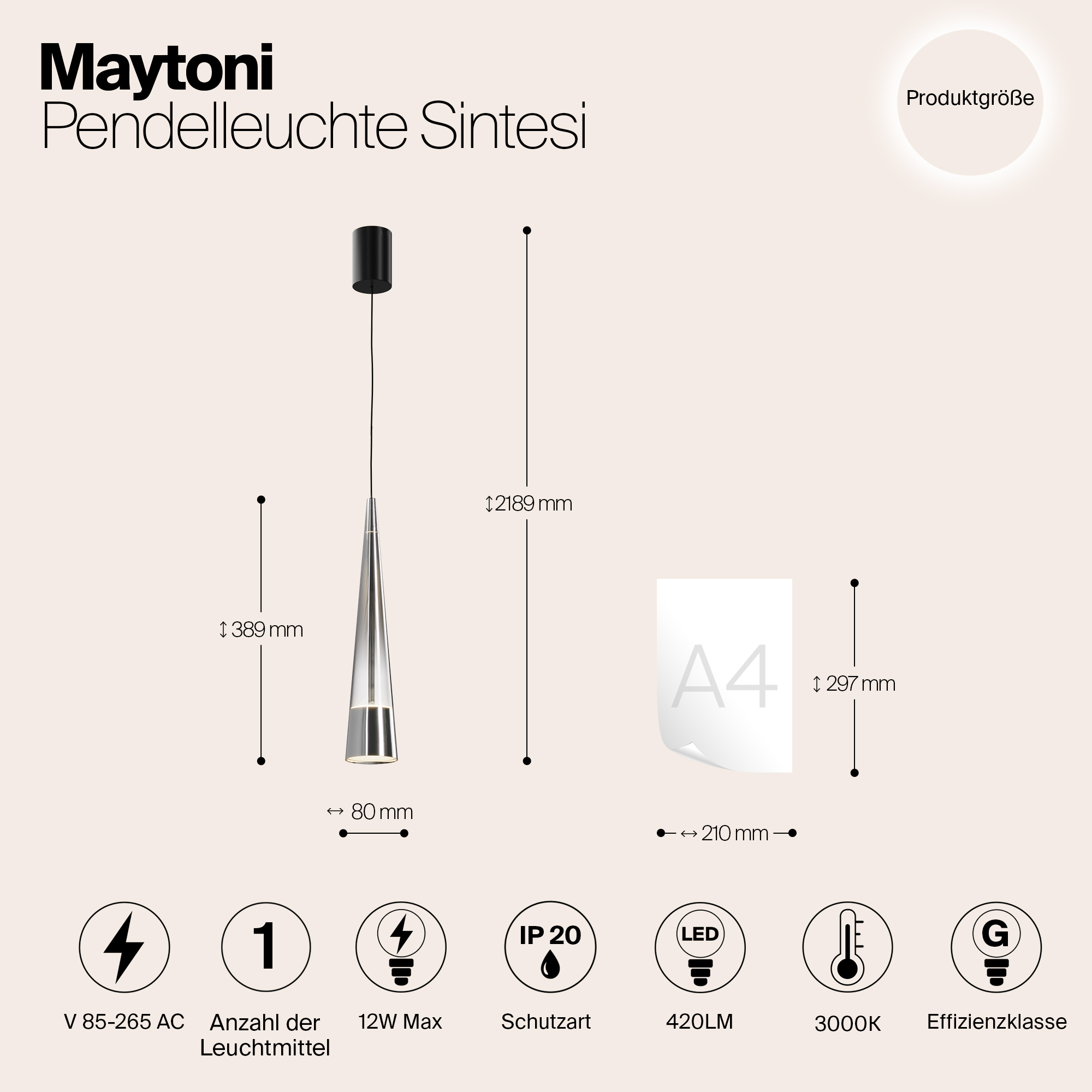 Подвесной светильник Maytoni P090PL-L12CH3K — фото 15