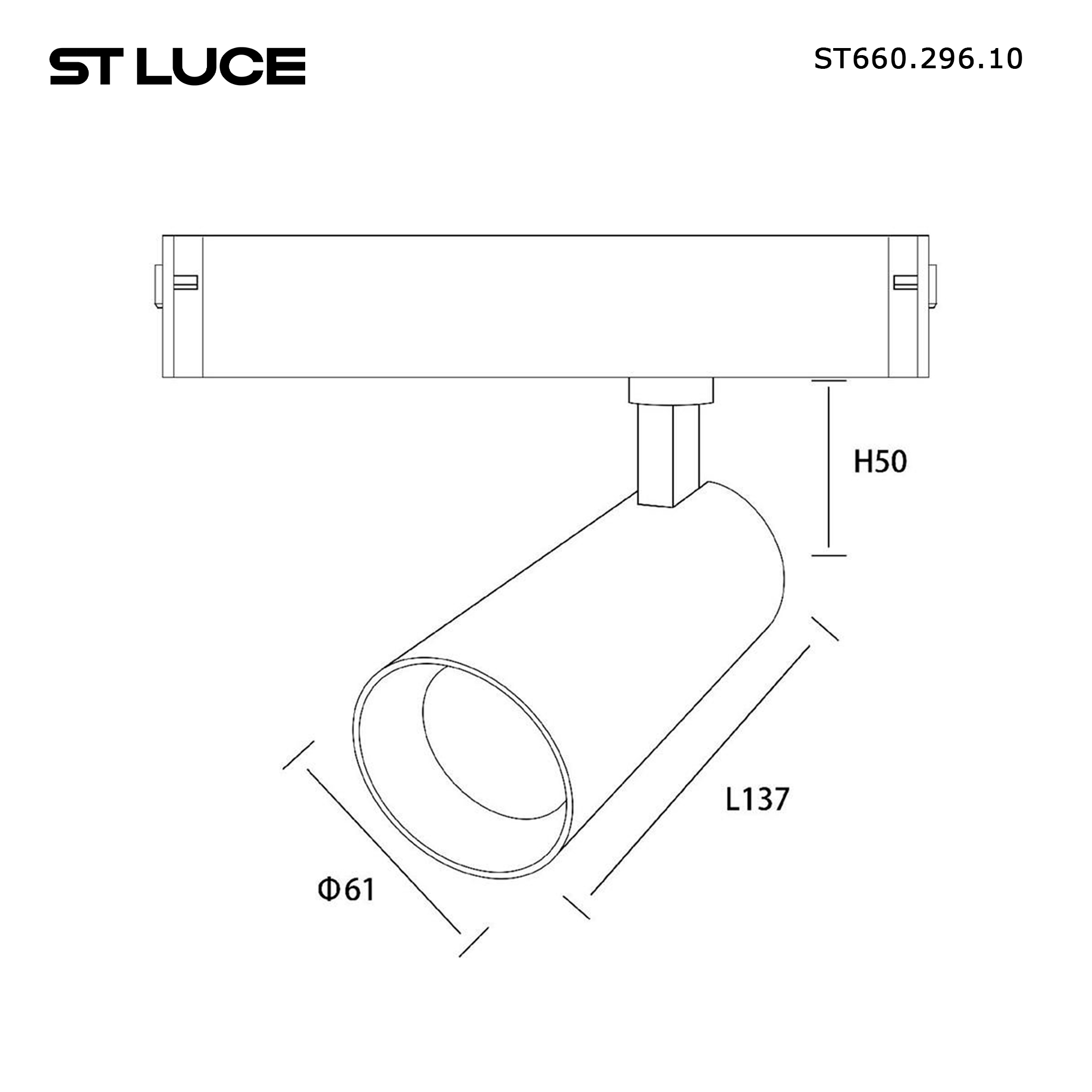 Картинка ST660.296.10 Магнитный трековый светильник ST LUCE