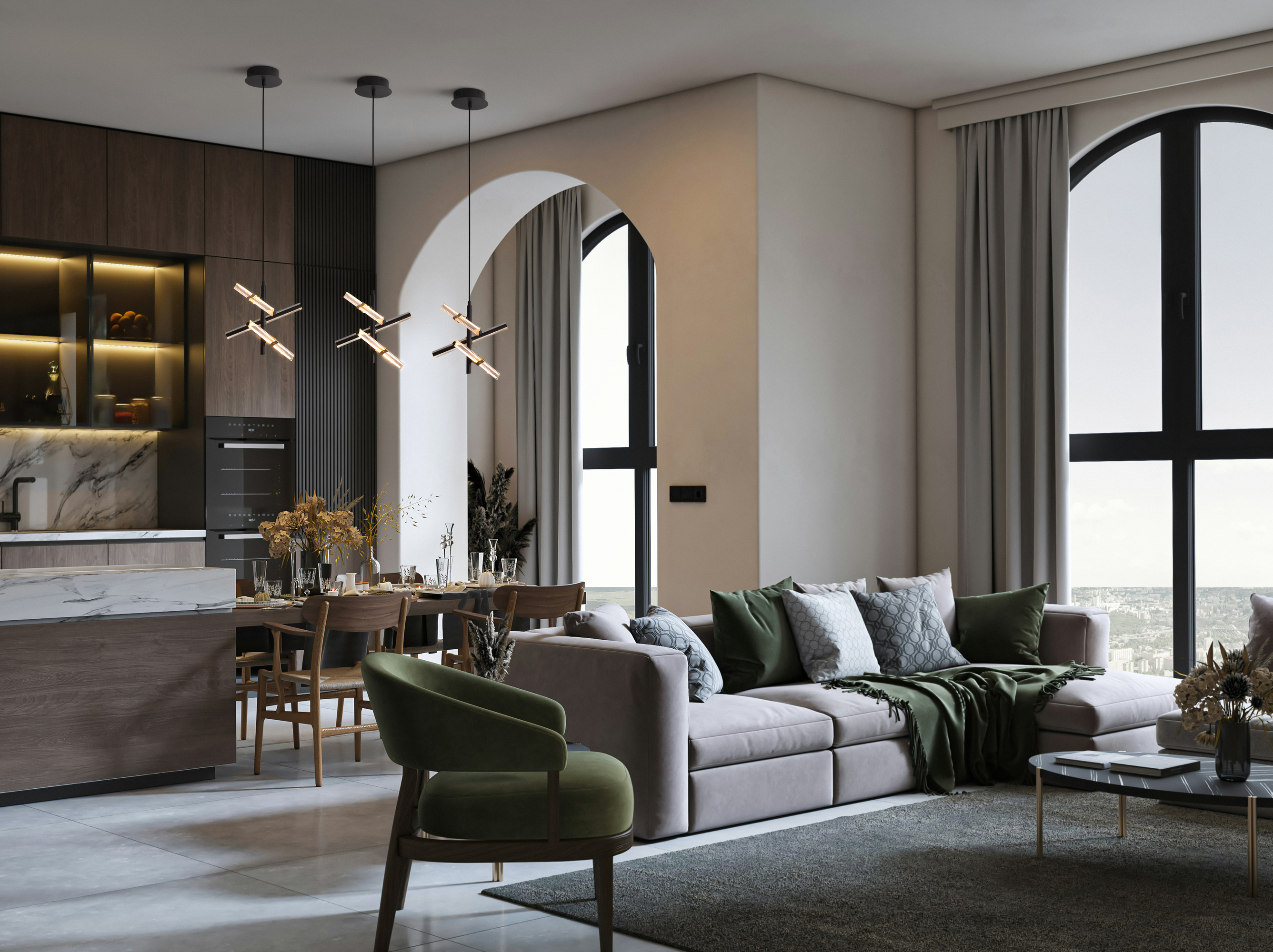 Дополнительная картинка Подвесной светильник Freya FR5557PL-L22B